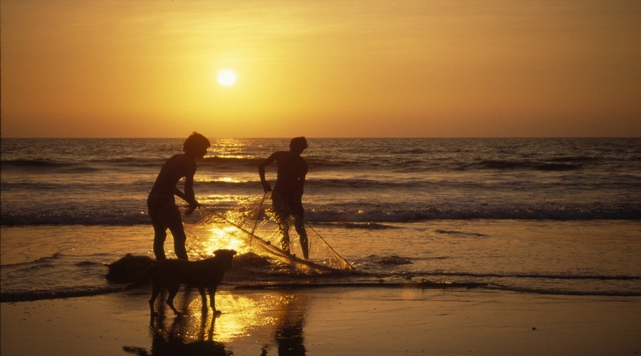 Calangute beach Goa| water activities| Sunset| FIshing