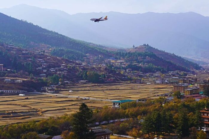Fly to Bhutan